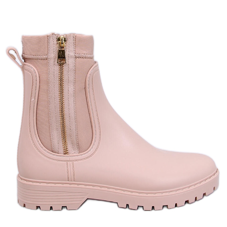 Botas Chelsea Femininas Abaixo Bege