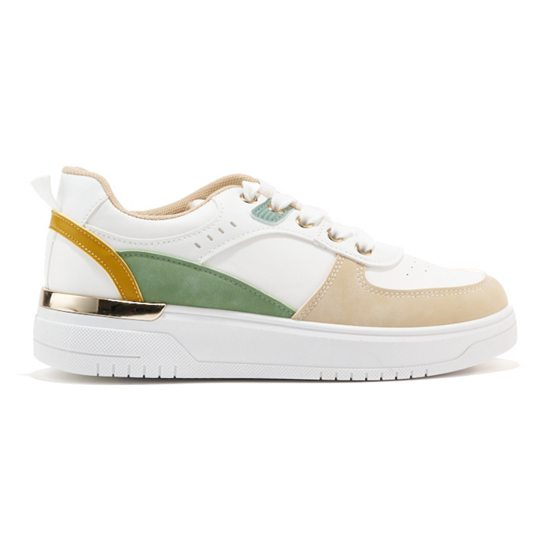 Calçados esportivos femininos com plataforma multicolorida multicolorido