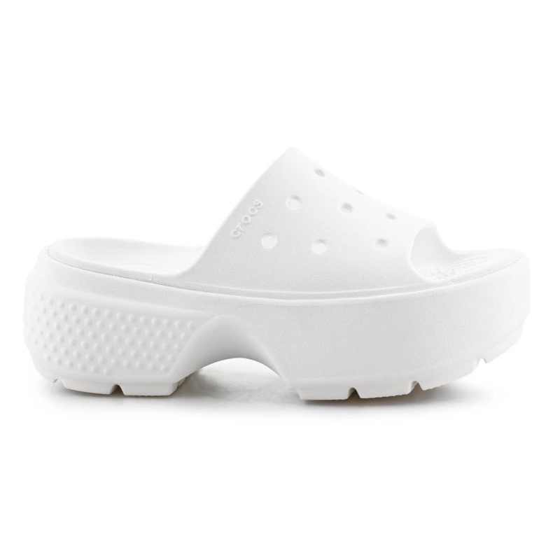 Chinelos Crocs Stomp Slide 209346-0WV branco