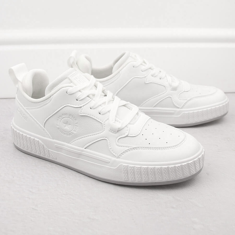 Calçados esportivos masculinos brancos Big Star OO174003