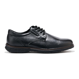 Sapatos masculinos pretos com cadarço