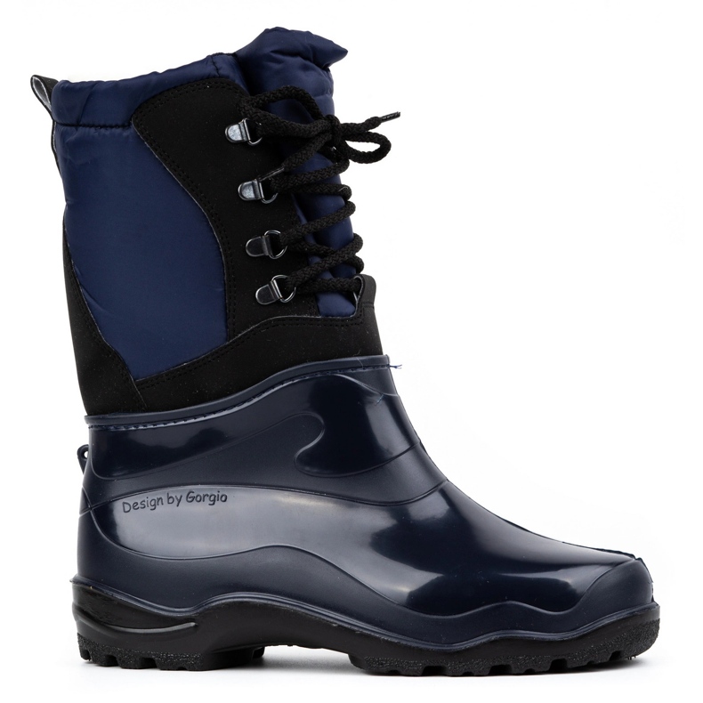 Fagum-Stomil Wellingtons de inverno feminino 210 Snow 5, azul marinho