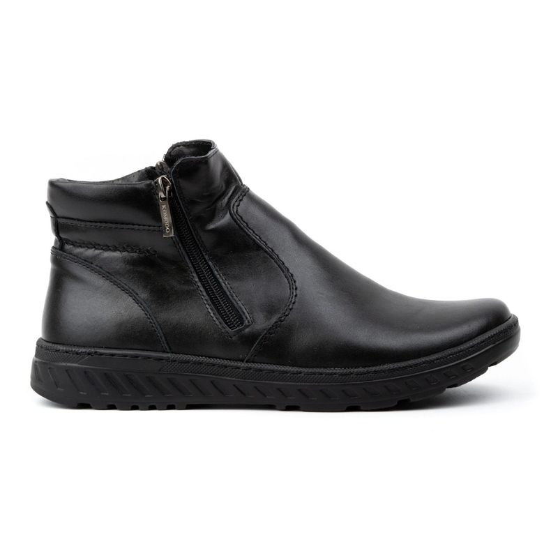 KOMODO Botas Chelsea largas de inverno masculinas, botas de couro, 925K, pretas preto