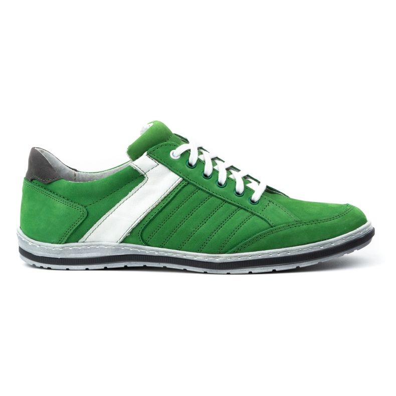 KOMODO Sapatos masculinos em couro verde 236K