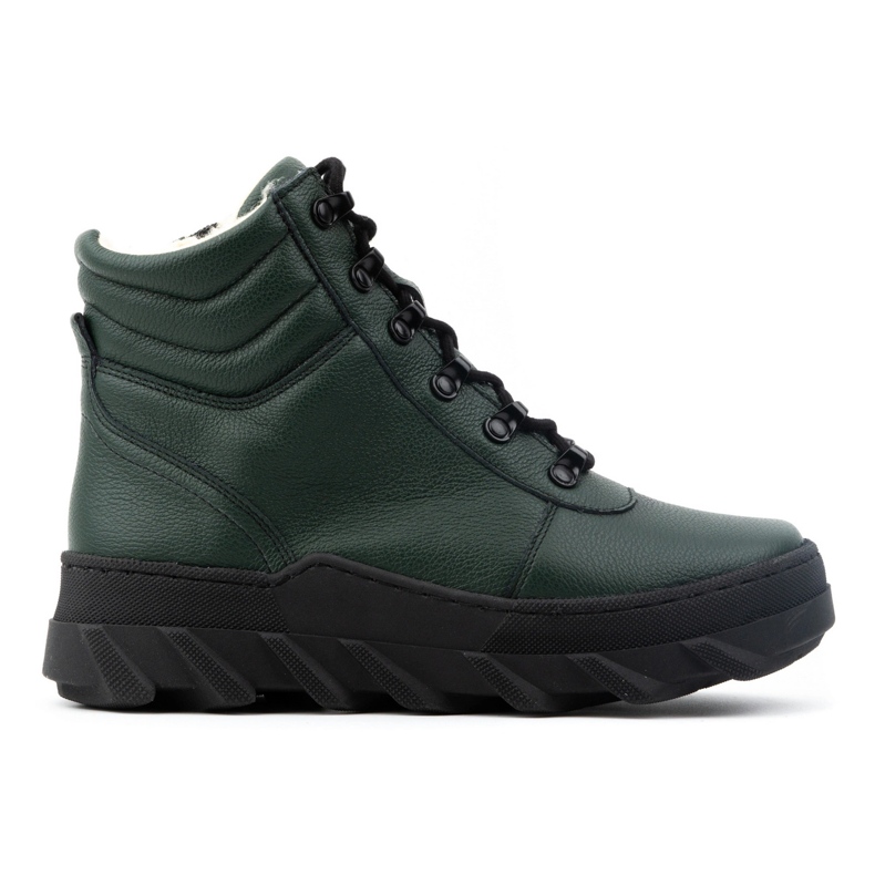 WASAK Botas femininas de couro para neve de inverno 0697W verdes