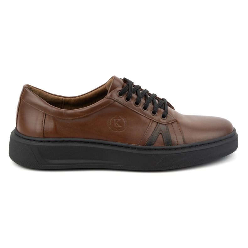 KOMODO Sapatos casuais masculinos de couro 910/2 castanhos