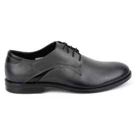 Olivier Sapatos elegantes de couro masculino 253LU cinza