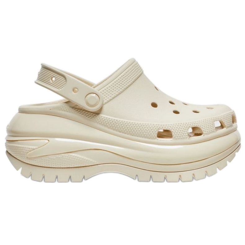Tamanco Crocs Mega Crush 207988-2Y2 bege