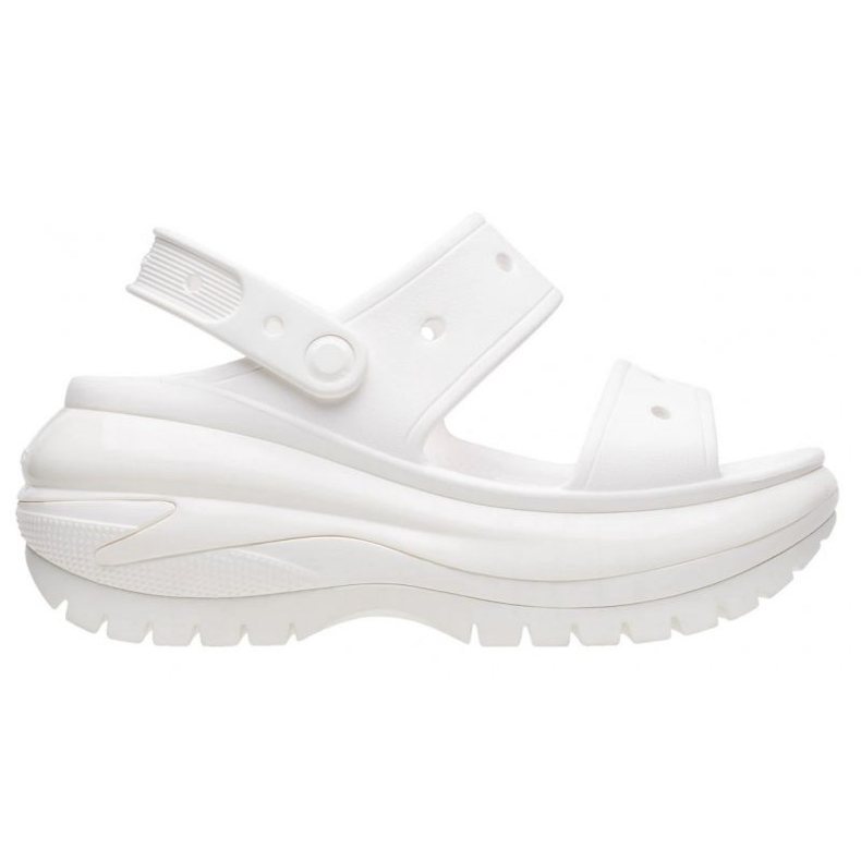 Tamancos Crocs Classic Mega Crush 207989-100 branco
