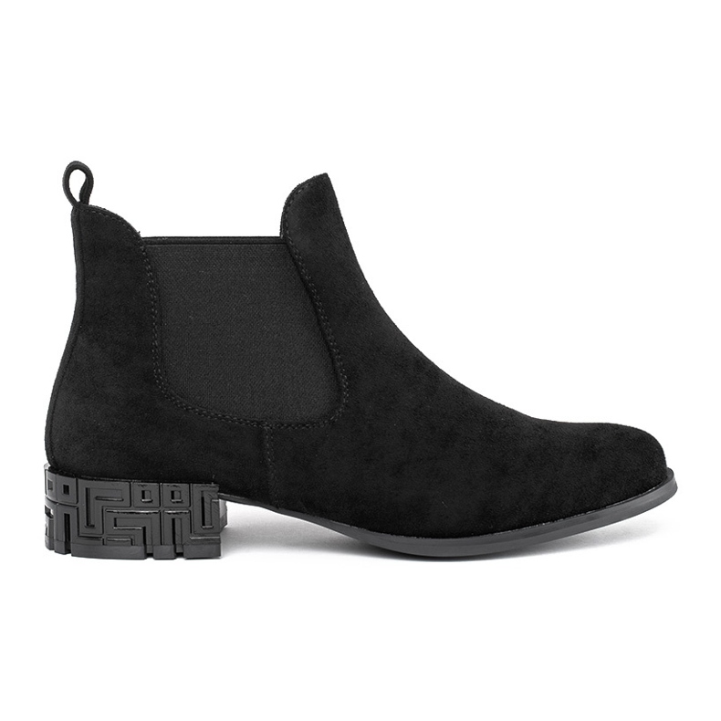 Botas Chelsea pretas com salto decorativo de Sergio Leone preto