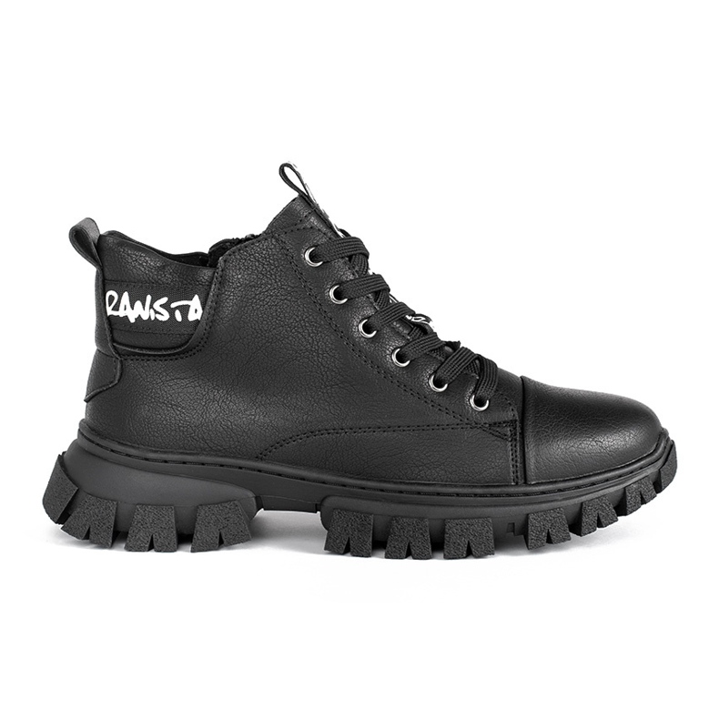 Botins pretos com atacadores de mulher Sergio Leone
