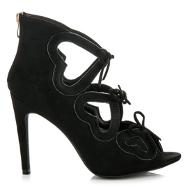 Vices Sandálias femininas com amarração preto