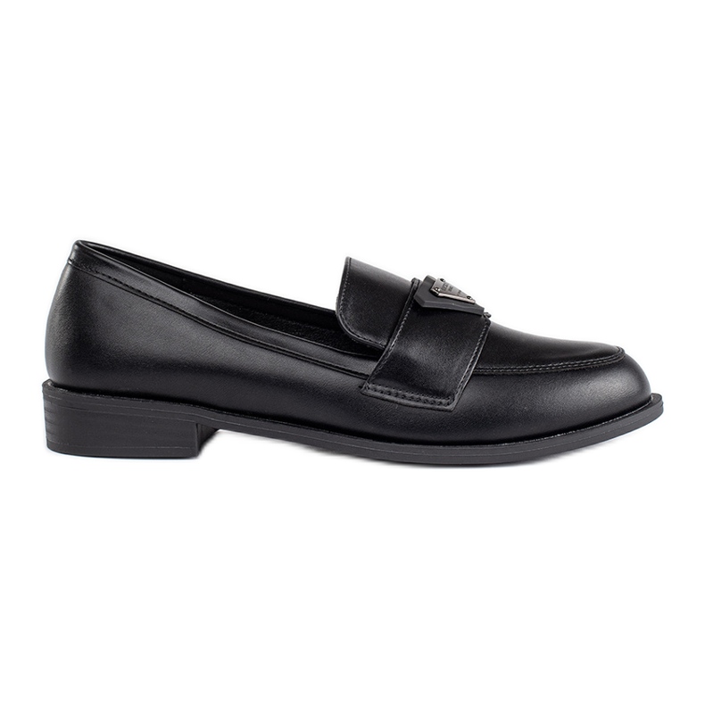 Mocassins pretos elegantes para mulheres