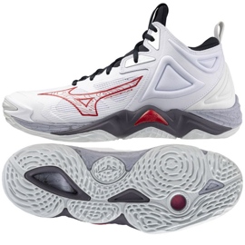 Tênis de voleibol Mizuno Wave Momentum 3 Mid M V1GA231796 branco