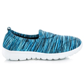 Mckeylor Sapatos slip-on com listras azul