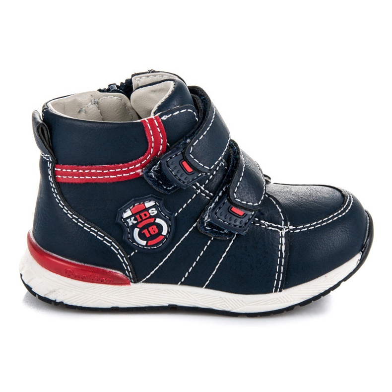 American Club Botinhas de velcro para menino azul