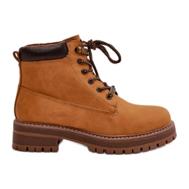 Botas isoladas femininas Big Star OO274A288 camelo castanho Botas isoladas femininas Big Star OO274A288 camelo castanho