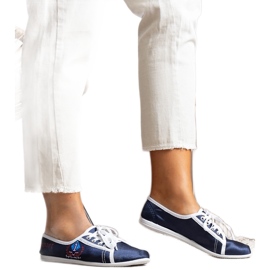 Tênis feminino Woodstock azul marinho