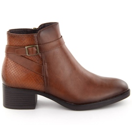 Botas femininas com salto alto isoladas marrom Potocki 12280 marrom