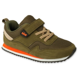 Calçado desportivo juvenil Befado 516Q220 verde com velcro