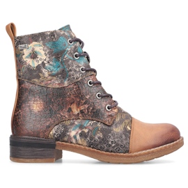 Botas femininas isoladas e impermeáveis ​​Rieker 94611-90 marrom