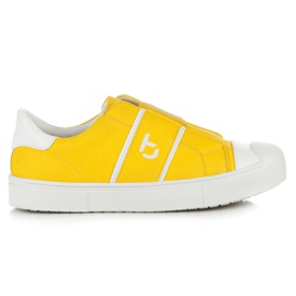 Betler Tênis de cobra na plataforma amarelo