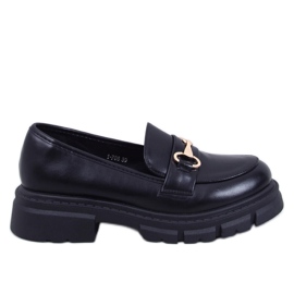 Mocassins pretos de sola alta Kyress preto Mocassins pretos de sola alta Kyress preto