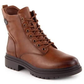 Botas femininas com isolamento marrom Potocki 12203 marrom