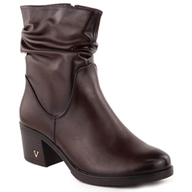 Botas femininas marrons de salto alto Vinceza 10547 marrom castanho Botas femininas marrons de salto alto Vinceza 10547 marrom castanho