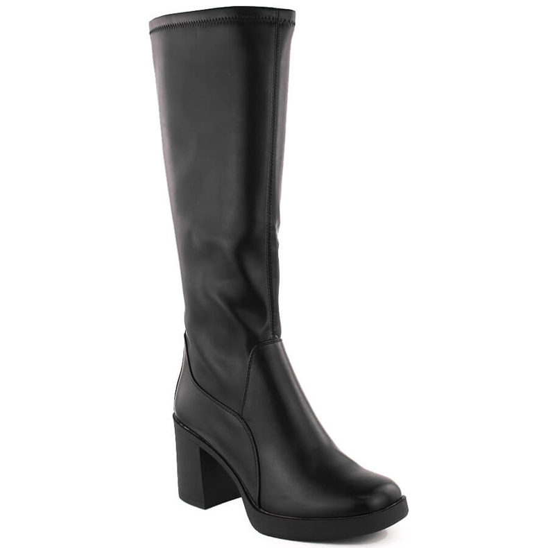 Botas pretas com isolamento feminino Sergio Leone KZ257 preto
