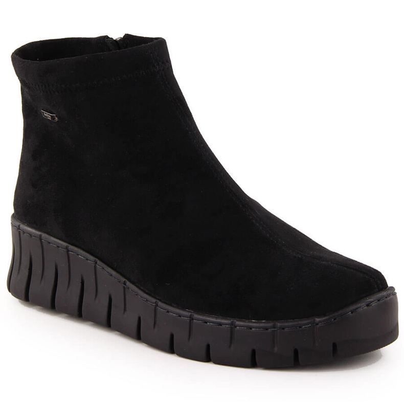 Botas femininas de camurça preta Helios 506P preto