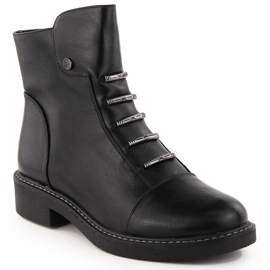 Botins com isolamento preto feminino Jezzi ASA252-5