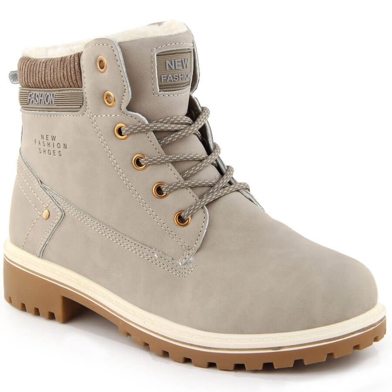 Botins femininos bege Potocki 97301 Botins femininos bege Potocki 97301