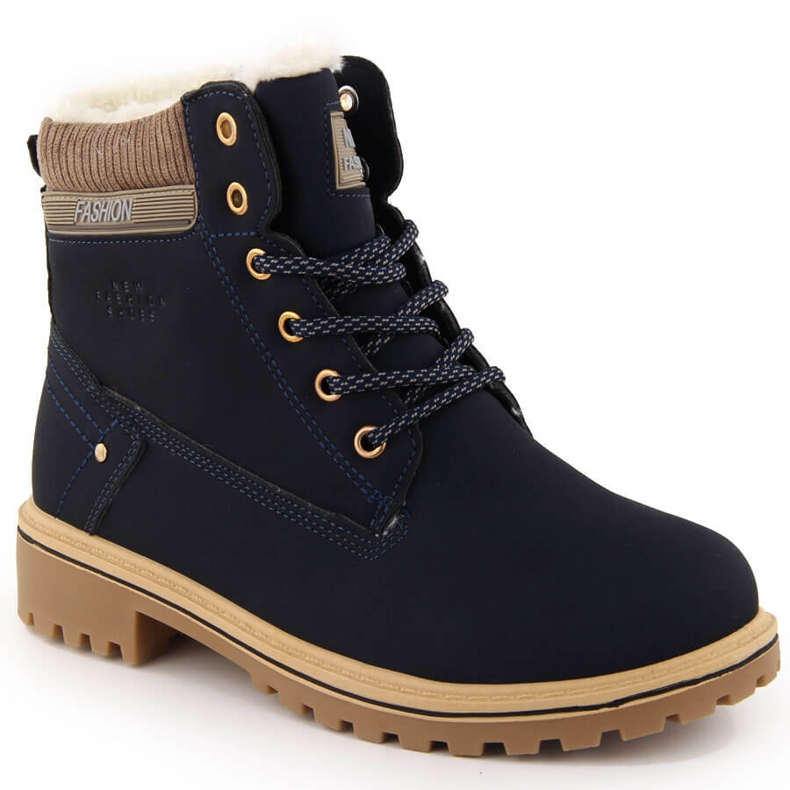 Botas femininas azul marinho Potocki 97301