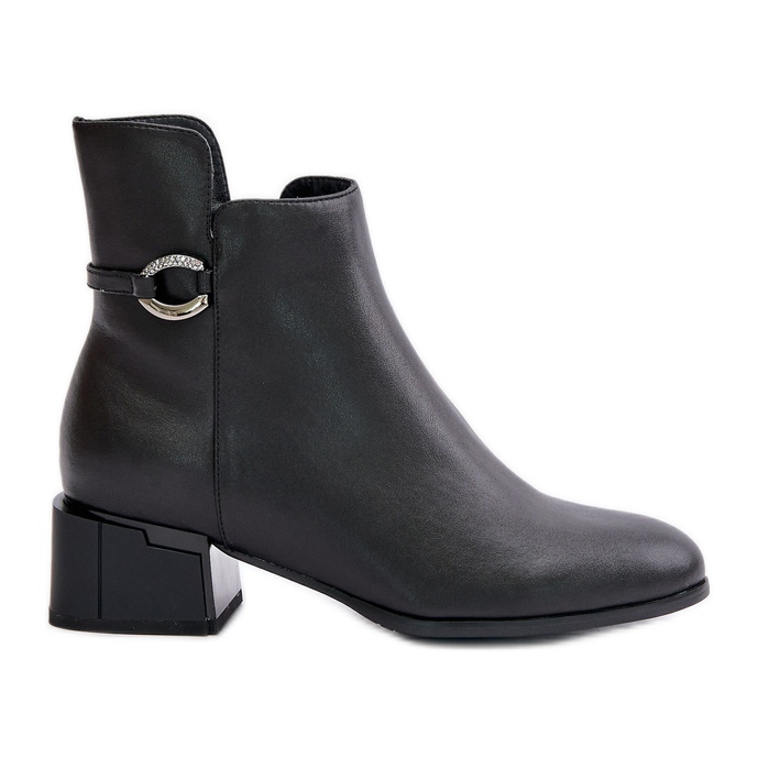 Botas femininas isoladas de salto alto com zíper, pretas Vinceza 66724 preto Botas femininas isoladas de salto alto com zíper, pretas Vinceza 66724 preto