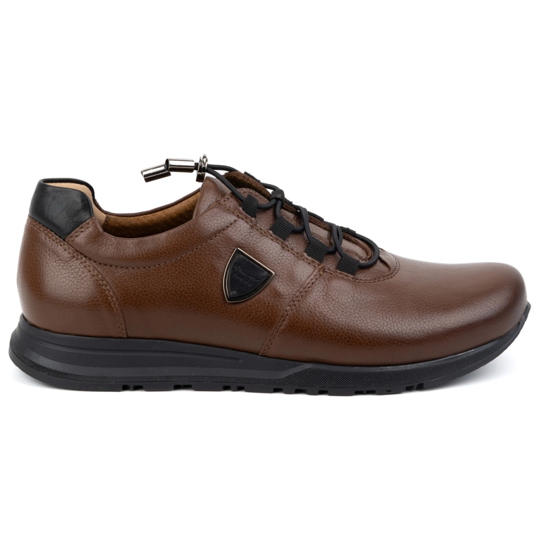 Sapatos masculinos de couro KAMPOL 25/74 castanhos