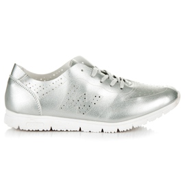 Sapatilhas prateadas cinza Sapatilhas prateadas cinza