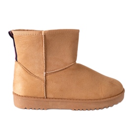 Botas de neve Emmie bege com sola plana