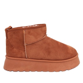Rodmans Camel sapatos curtos com plataforma marrom