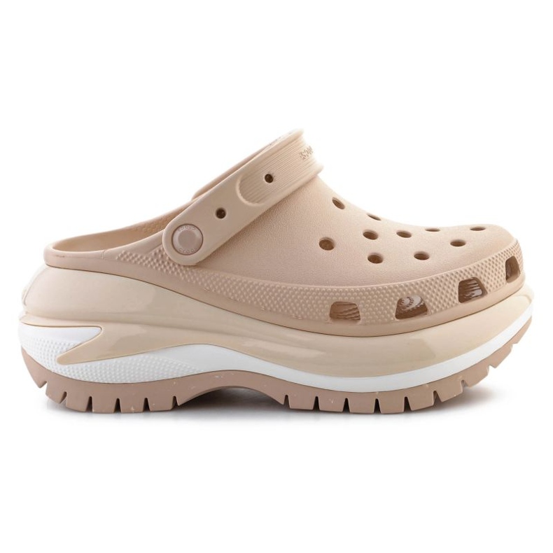 Chinelos Crocs Mega Crush Clog 207988-2DS bege
