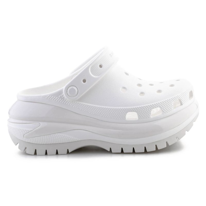 Chinelos Crocs Mega Crush Clog 207988-100 branco
