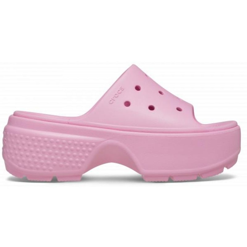 Chinelos Crocs Stomp Slide 209346-6WY rosa