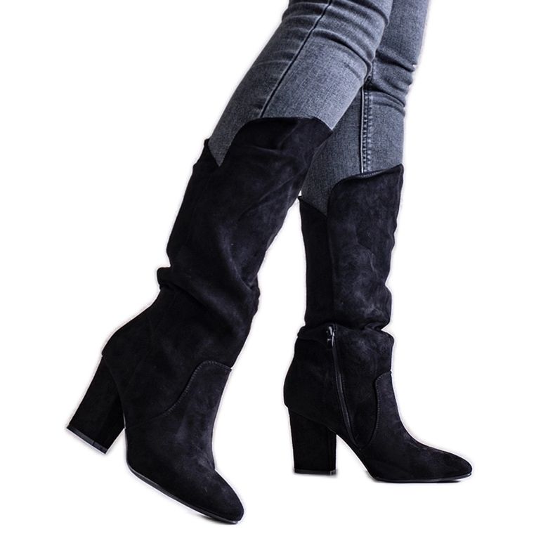 Botas Amare pretas de salto alto preto