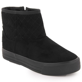 Botas de neve femininas, mukluk, pretas Big Star OO274A522 preto Botas de neve femininas, mukluk, pretas Big Star OO274A522 preto
