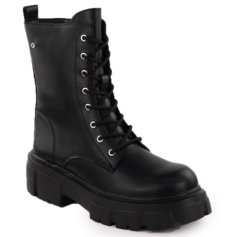 Botas femininas de couro preto Filippo DBT4759
