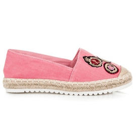 Jolyvia Alpargatas com patches rosa