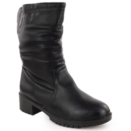 Botins altos pretos com isolamento feminino Filo Donna Z24-43 Botins altos pretos com isolamento feminino Filo Donna Z24-43