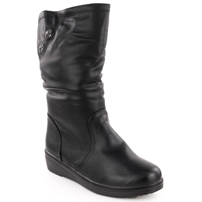 Botins femininos com isolamento, pretos, T.Sokolski SCA273