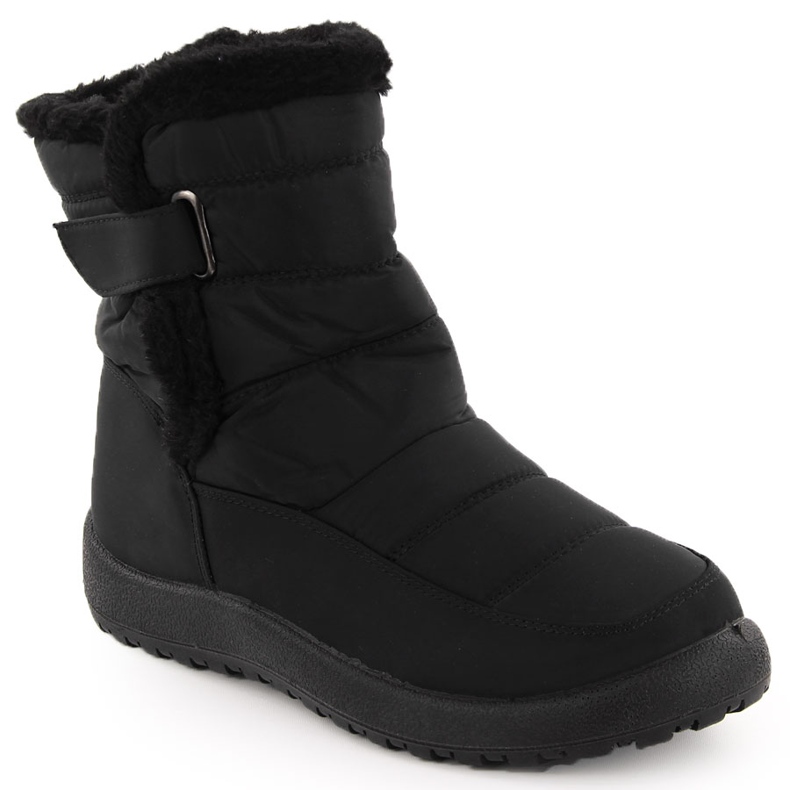 Botas de neve femininas Filo Donna Z24-50 pretas com pele preto Botas de neve femininas Filo Donna Z24-50 pretas com pele preto