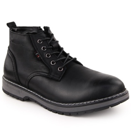 Botas masculinas de couro com isolamento, pretas, T.Sokolski Z24-433 preto
